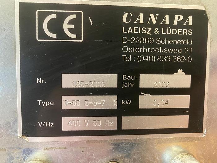 Gebraucht 2002 Canapa (Laeisz-Lueders) T-55 KLebstreifenmaschine/ Kartonverschließer