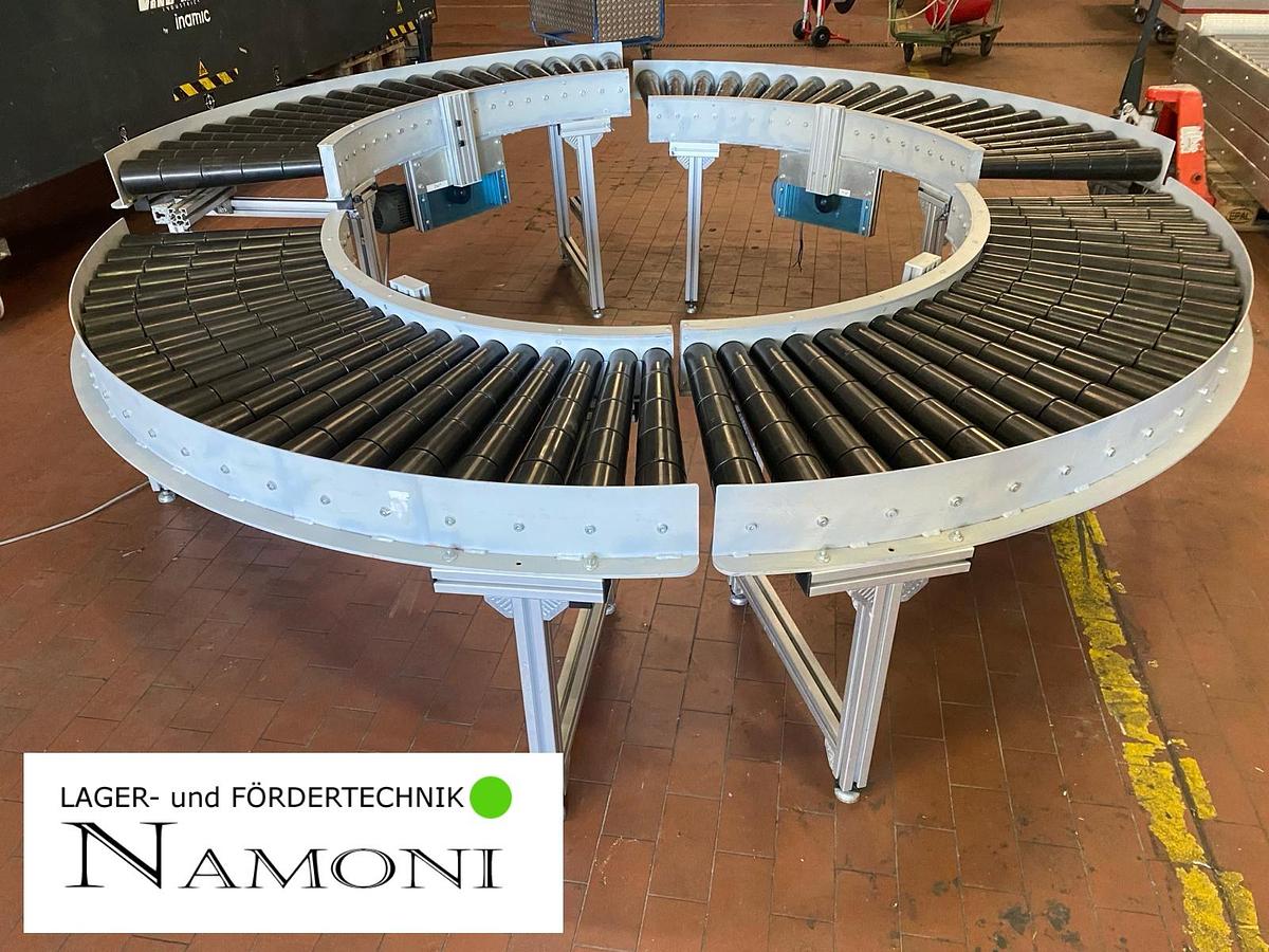 Used Rollenbahnkurve 90 Grad, Fördertechnik, Rollenbahn mit Antrieb