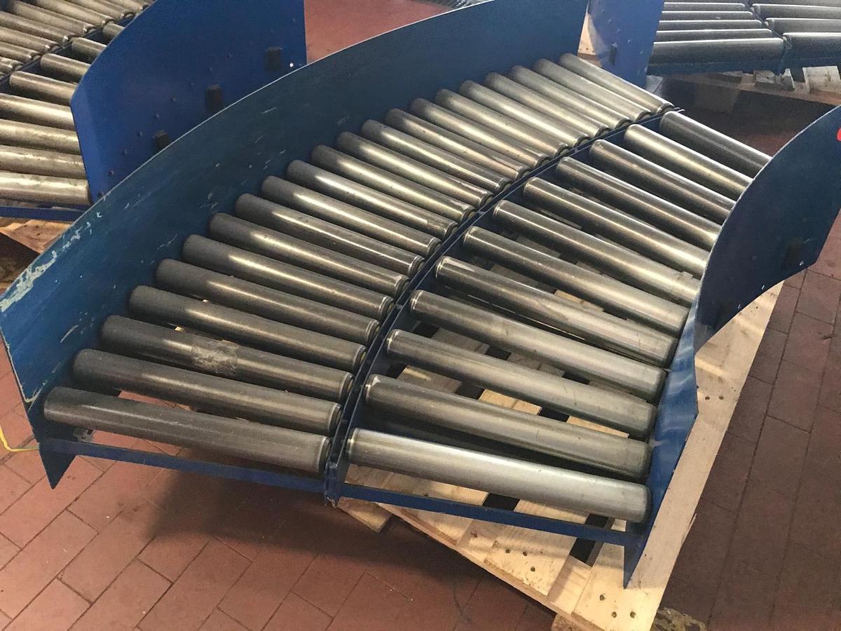 Used Rollenbahnkurve/Kurvenförderer Budde mit Neigung