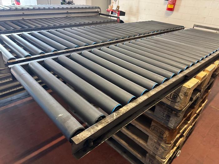 Used Rollenbahn/ Rollen/ Förderbahn mit Plastik Rollen