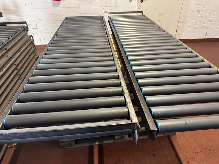 Used Rollenbahn/ Rollen/ Förderbahn mit Plastik Rollen