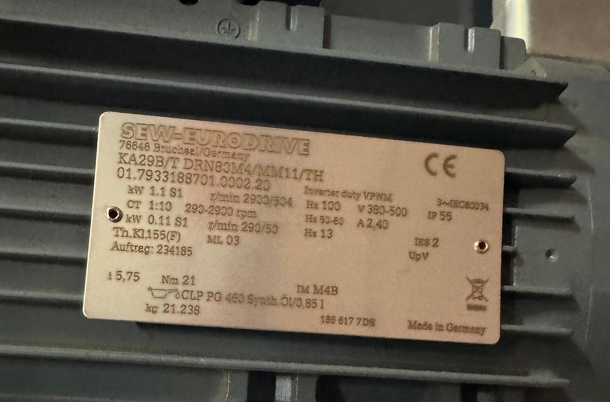 Used 2020 Transnorm Gurtbandförderkurve, Förderbandkurve 60 Grad