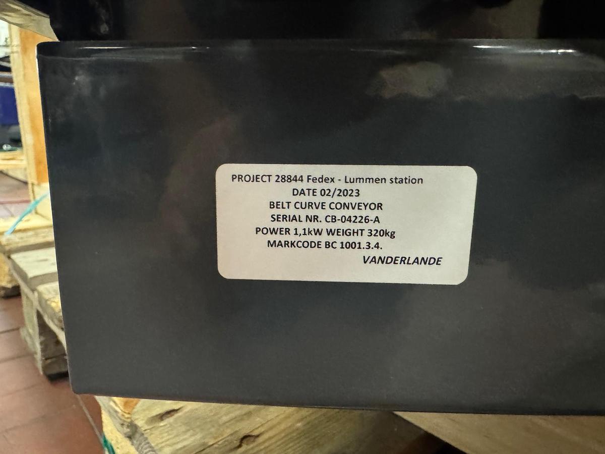 Used 2023 Vanderlande Gurtbandkurve/ Förderkurve 90 Grad -neuwertig