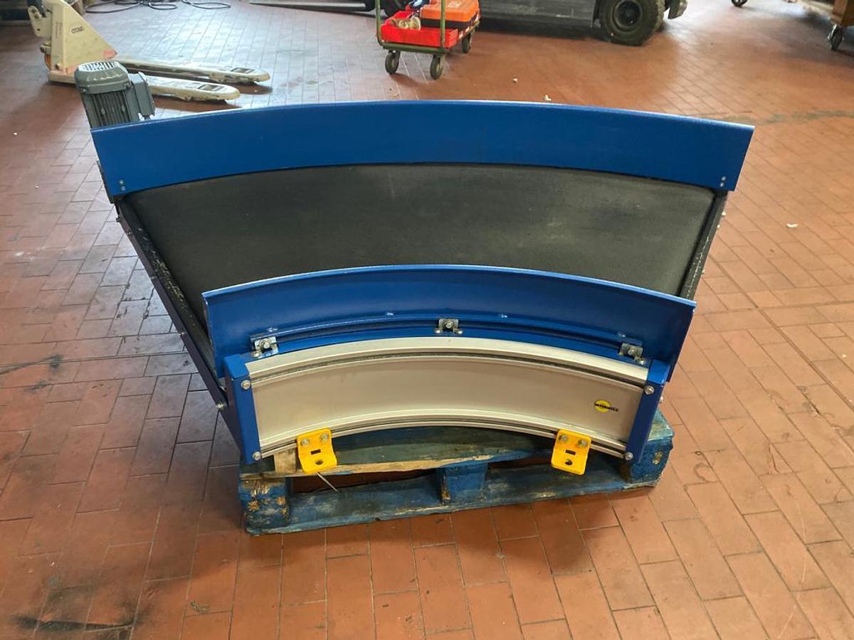 Used 2011 Interroll Gurtbandkurve, Kurvenförderer, 45 Grad Kurve