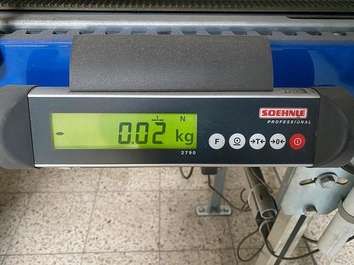 Gebraucht Soehnle Waage/Fördertechnik Waage, Modell: SNR215158 inklusive Motor und Rollenbahn Overbeck 