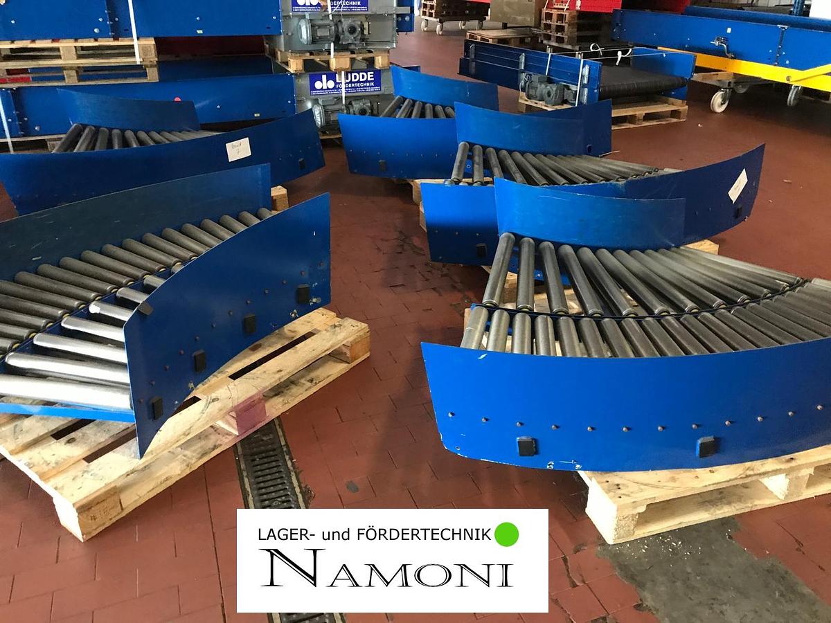 Used Rollenbahnkurve/Kurvenförderer Budde mit Neigung 