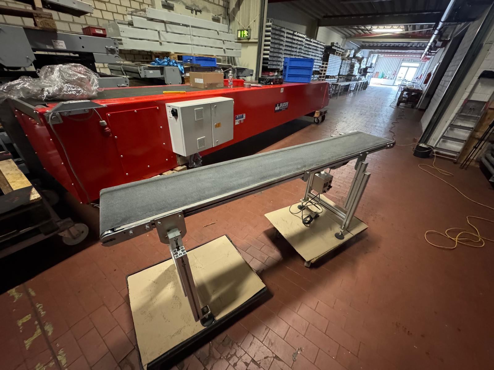 Used Schunk Fördertechnik GmbH, 2060 mm Gurtbandförderer, Gurtband, Förderband