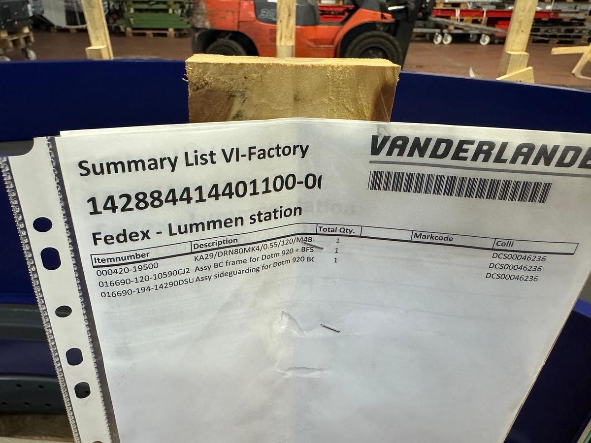 Used Vanderlande Gurtbandkurve 90 Grad - neuwertig - 