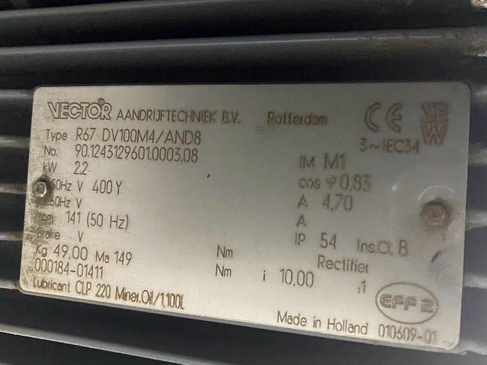 Gebraucht vander Lande Gurtförderer/Förderband/Gurtband 3500x1180 inklusive Motor mit Pneumatic Energy