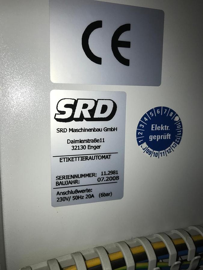 Used Etikettierautomat/Auszeichnungsanlage SRD Stano-/Alone-Line