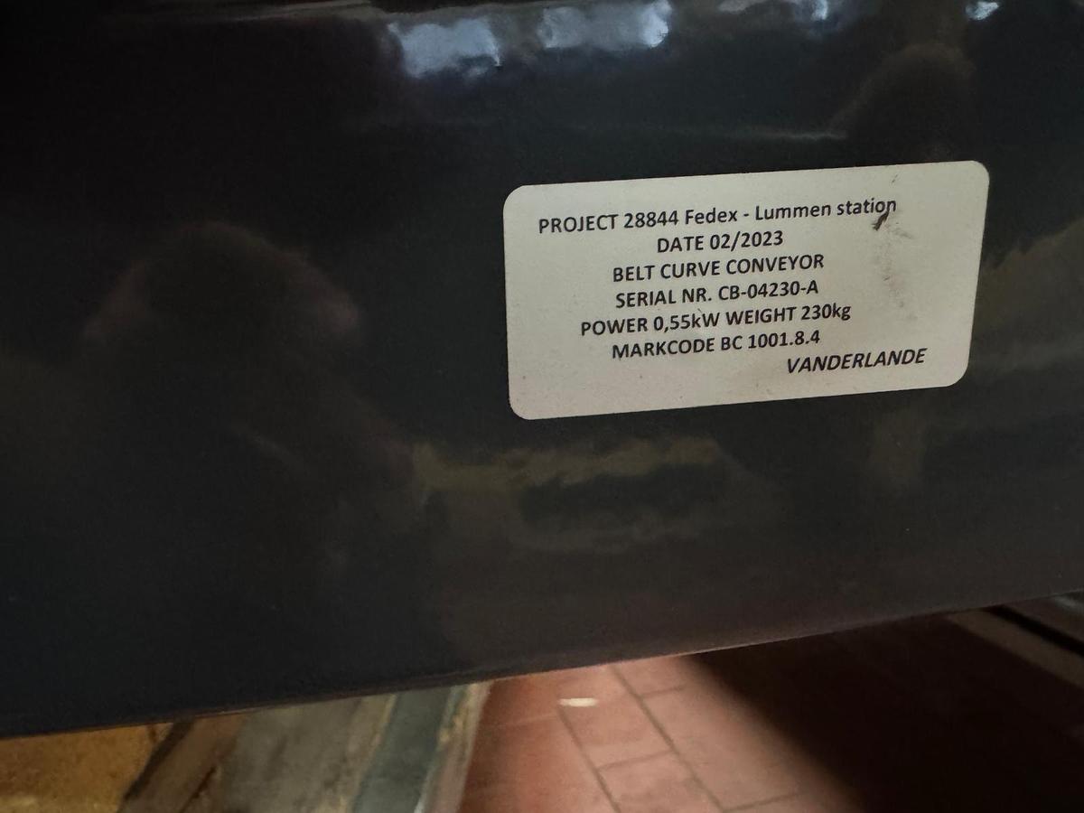 Vanderlande Gurtbandkurve 30 Grad 