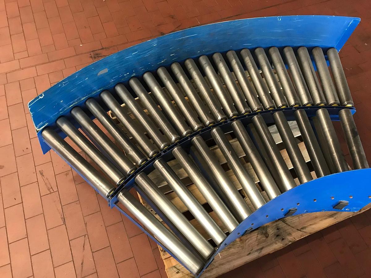 Used Rollenbahnkurve/Kurvenförderer Budde mit Neigung