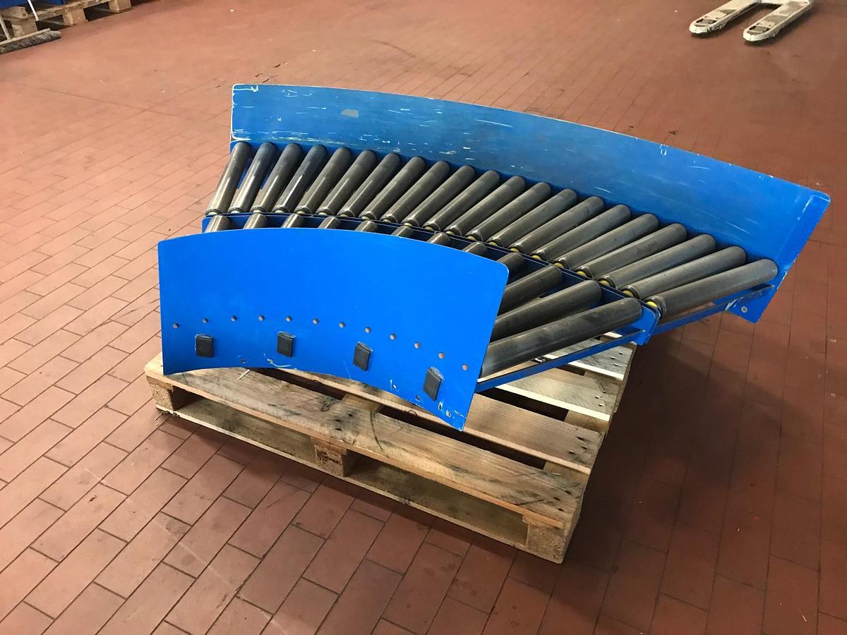 Used Rollenbahnkurve/Kurvenförderer Budde mit Neigung