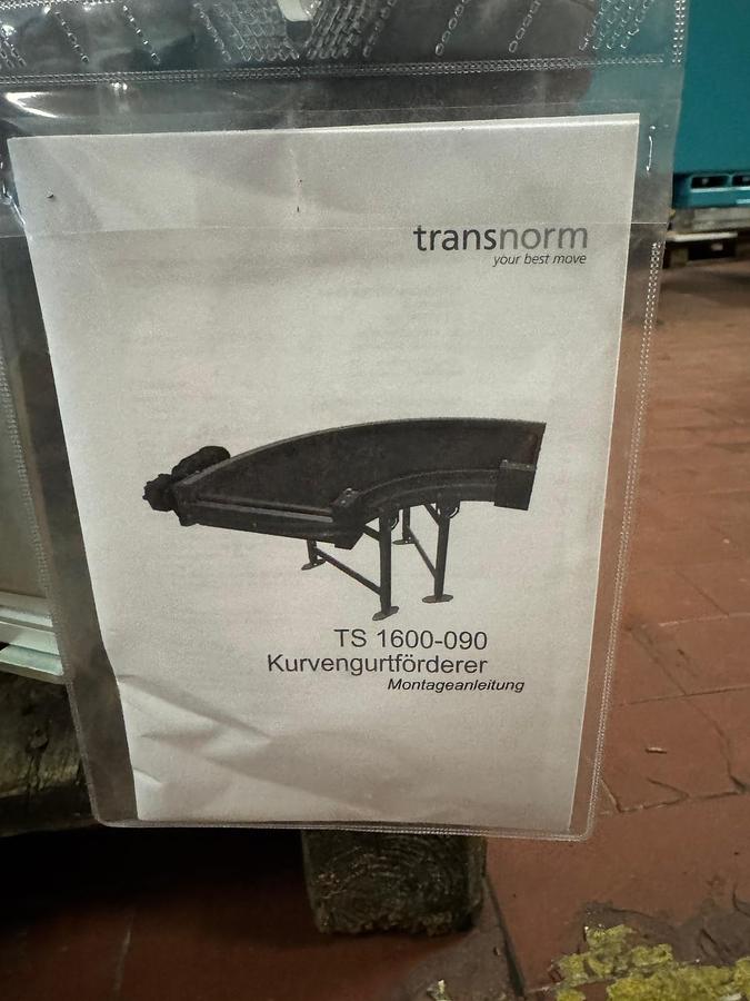 Used 2020 Transnorm Gurtbandförderkurve, Förderbandkurve 60 Grad