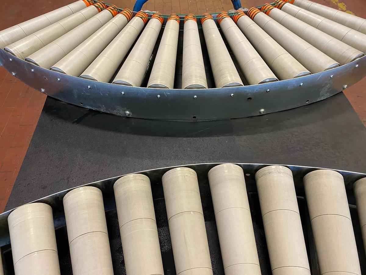 Used Soco Systems 90 Grad Rollenbahnkurve