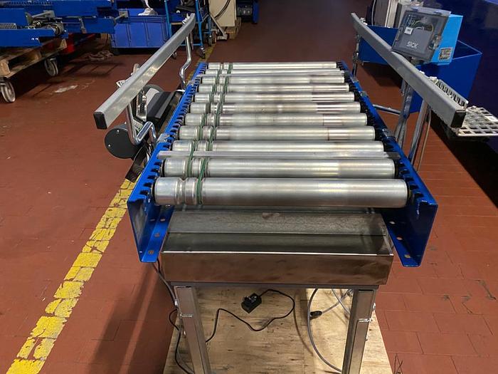 Gebraucht Soehnle Waage/Fördertechnik Waage, Modell: SNR215158 inklusive Motor und Rollenbahn Overbeck 