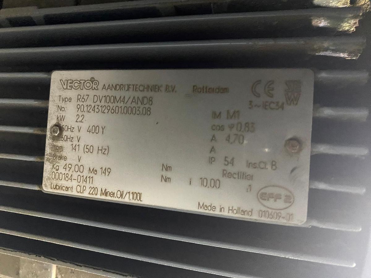 Used VanderLande Gurtförderer/Förderband/Gurtband 3500x1180 inklusive Motor mit Pneumatic Energy