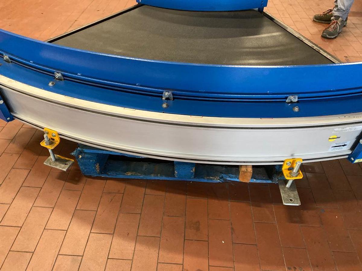 Used 2011 Interroll Gurtbandkurve, Kurvenförderer, 45 Grad Kurve