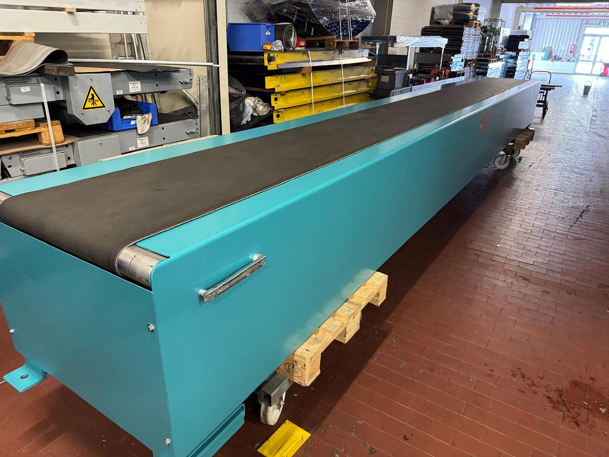 Used Podner Teleskopgurtförderer/Gurtbandförderer ca. 18 Meter lang