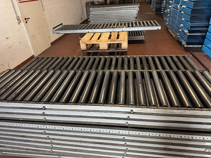 Used Rollenbahn/ Rollen/ Förderbahn mit Plastik Rollen