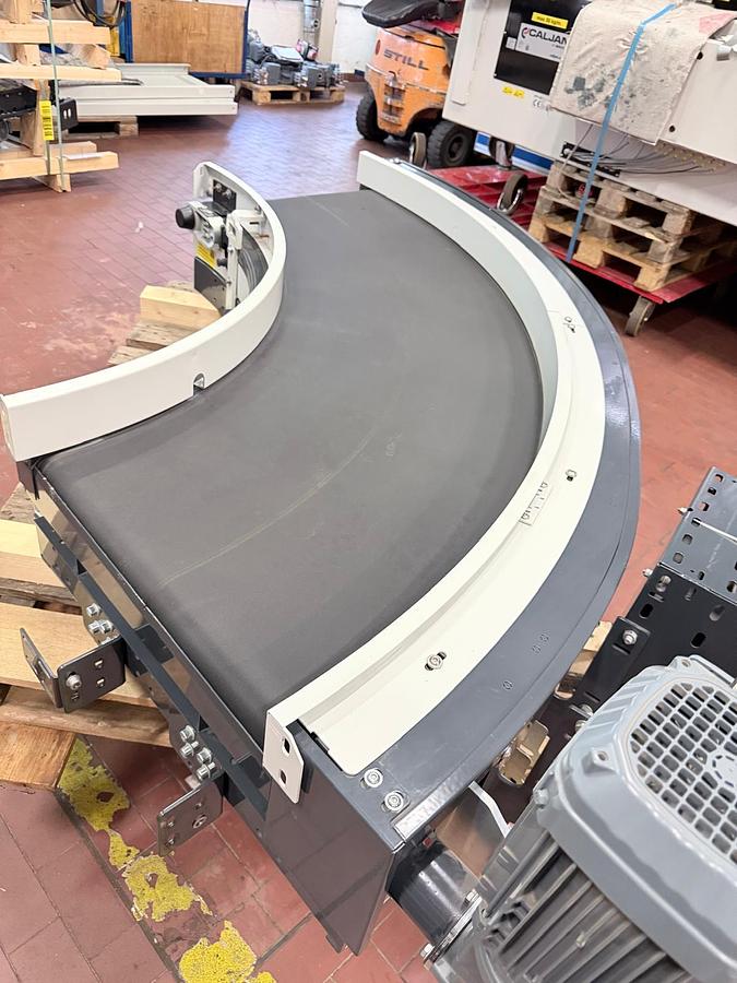 Used 2023 Vanderlande Kurvengurtbandförderer, Förderbandkurve, 90 Grad, mit Antrieb