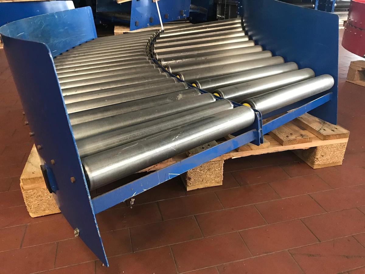 Used Rollenbahnkurve/Kurvenförderer Budde mit Neigung