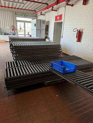Used Rollenbahn/ Rollen/ Förderbahn mit Plastik Rollen