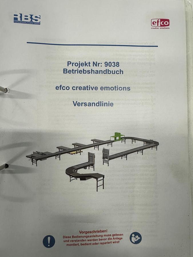 Used Versandlinie/Fördertechnik, Rollenbahn-Anlage, Förderanlage ca. 50 Meter