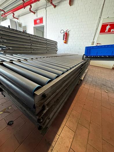 Used Rollenbahn/ Rollen/ Förderbahn mit Plastik Rollen