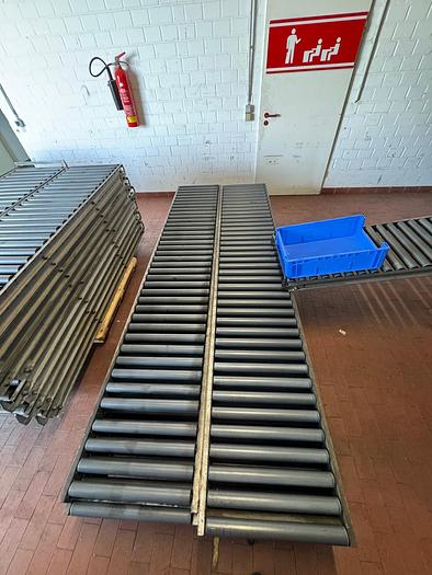 Used Rollenbahn/ Rollen/ Förderbahn mit Plastik Rollen