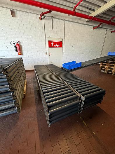 Used Rollenbahn/ Rollen/ Förderbahn mit Plastik Rollen