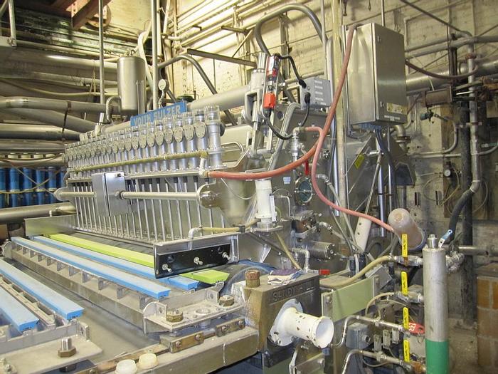 Used Beloit 87" Trim Paper Machine, With Voith Air Pad Headbox 90" Pond, Knockdown Fourdrinier Suction Couch, Suction Press, No Dryer Section, Size Press, 3 Roll Hot, Soft 2500 Pli Calender, Rice Barton Reel, Cameron Winder #27156