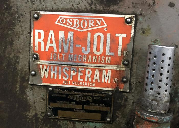 Used OSBORN 719 RJW JOLT SQUEEZE PIN LIFT MOLDING MACHINE