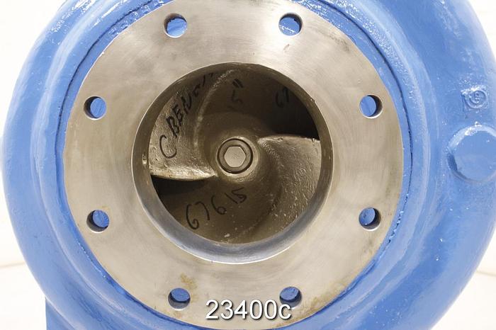 Used Goulds 3175M Pump, 6x8x18, 2/4-Vane 15" Stainless Steel Impeller, Stainless Steel Casing #23400