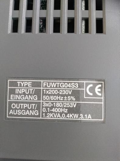 Frequenzumformer 4S3 FUWTG04S3, Watt tronic, 0,4 KW, neu