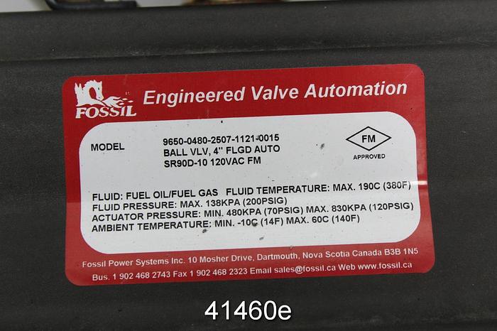 Used FPS Model 9650-0480-2507-0015 4" Ball Valve #41460