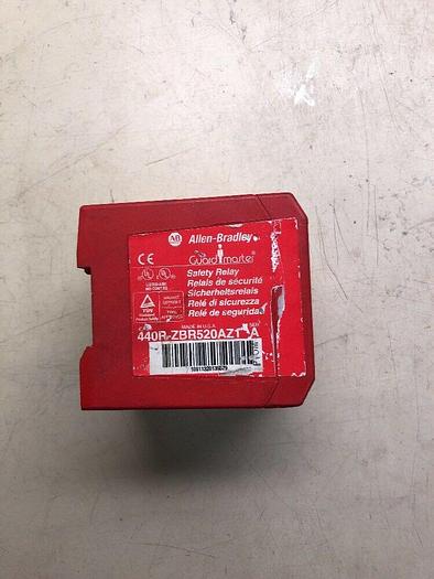 Used Allen Bradley Guardmaster Safety Relay 440R-ZBR520AZ1 Ser A