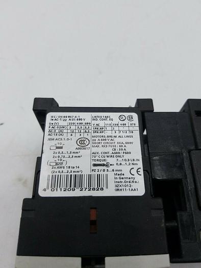 Used Siemens 3RV1021-1EA10. IEC/EN 60 947-4-1