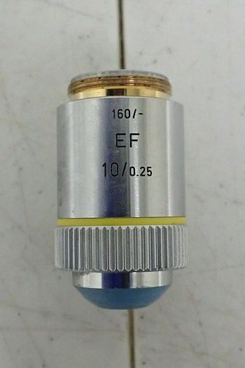 Used Leitz Wetzlar Germany 519760 10X/0.25 160/- EF Microscope Objective