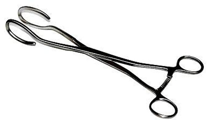 Used Forceps Uterus Elevating Dartigues 250mm (10in)