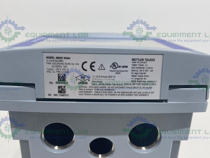 Mettler Toledo  M800 Water Transmitter, 2-Channel, 240Vac