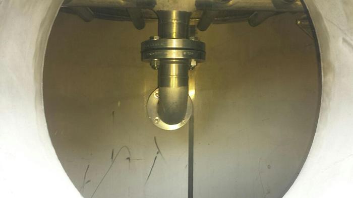 Used Tank, 450 Gallon,  316L Stainless Steel, 42" X 78", DT/DB, 100 PSI, #S740087