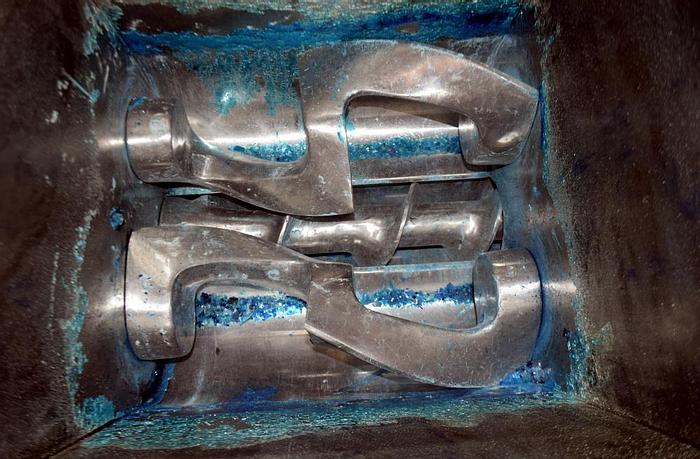 Used 15 GALLON ROSS AMK CLASS V DOUBLE ARM MIXER EXTRUDER - S/S - JACKETED