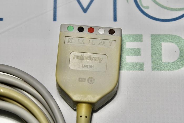 Used Mindray EV6101 ECG Cable Split 6 Pins 3 Lead/5 Lead REF:0010-30-4278