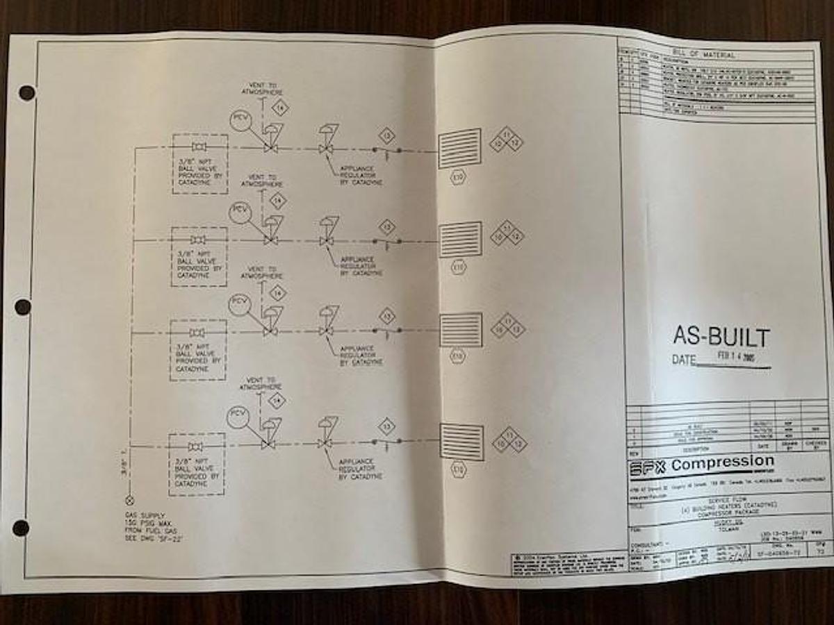 Used 1085 HP Ariel JGK/6 4 Stage Compressor w/Caterpillar 3516TALE Driver