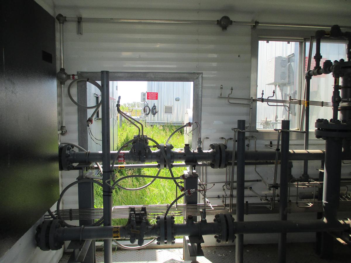 Used 3" 600# ANSI Dual Simplex Meter Skid