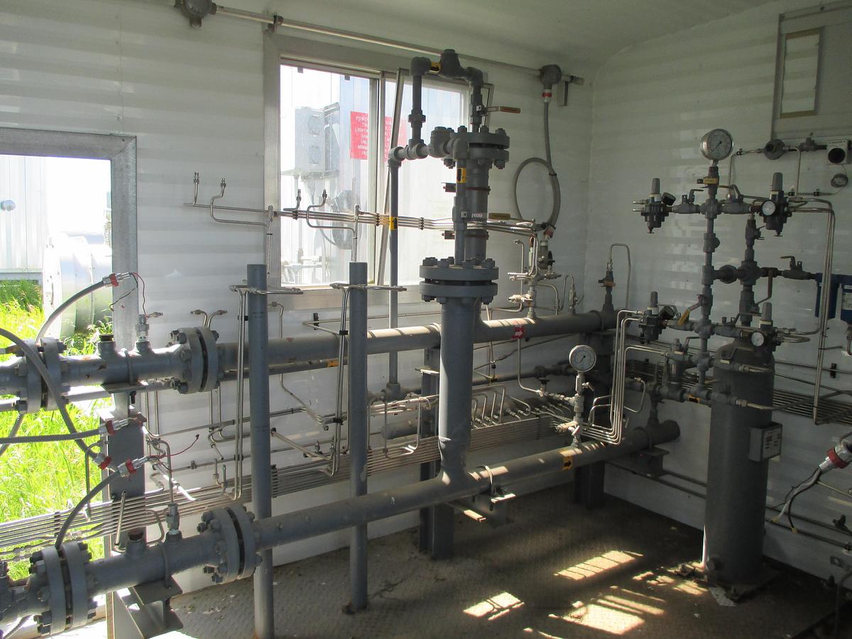 Used 3" 600# ANSI Dual Simplex Meter Skid