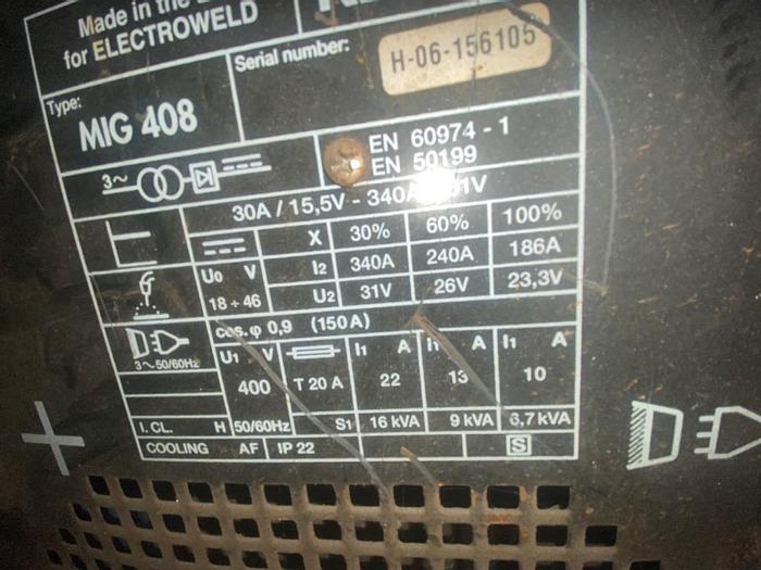 Used Kestra MIG 408 Mig Welder