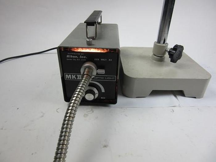 Used Nikon Microscope with fibre light