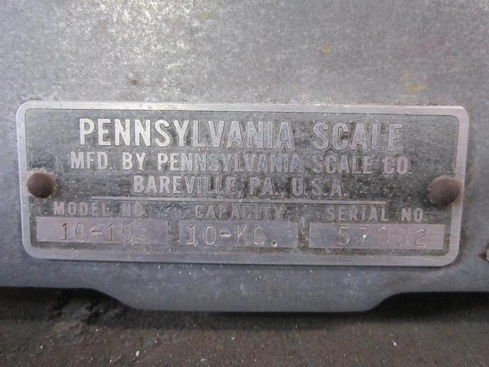 Used Scale, Balance, Pennsylvania, Mdl 10-10, 10 kg, S/st #S738929
